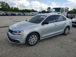 2014 Volkswagen Jetta Base Silver vin: 3VW2K7AJ0EM444953