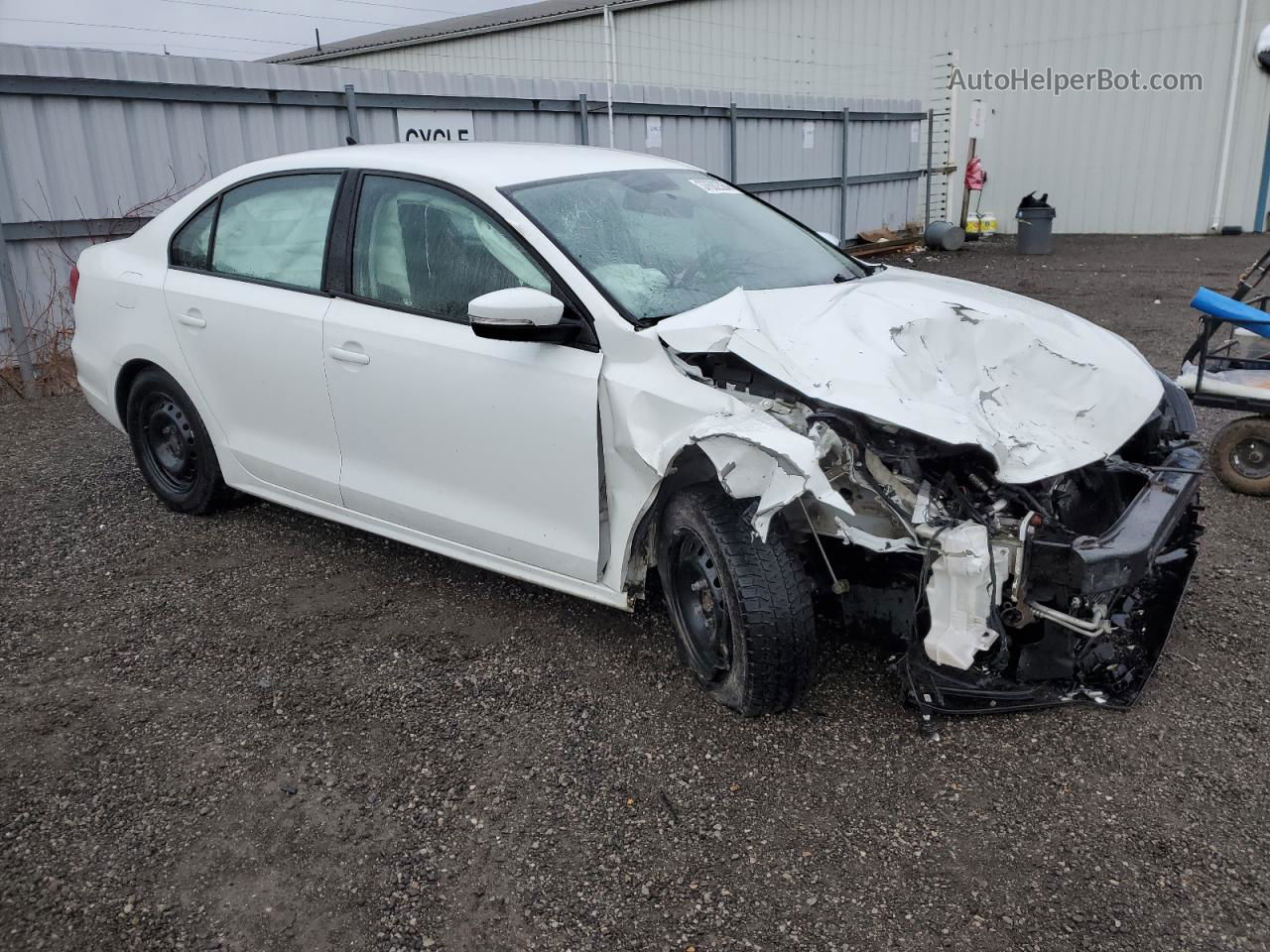 2015 Volkswagen Jetta Base Белый vin: 3VW2K7AJ0FM206666