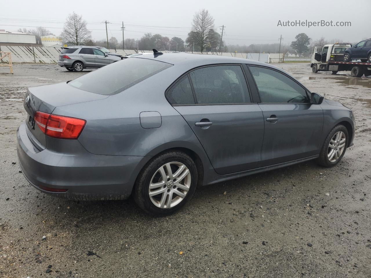 2015 Volkswagen Jetta Base Серый vin: 3VW2K7AJ0FM243796