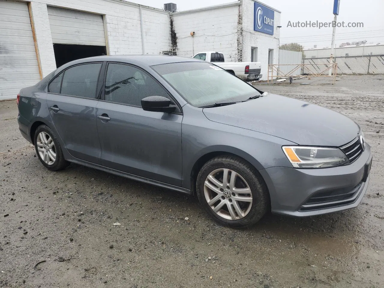 2015 Volkswagen Jetta Base Серый vin: 3VW2K7AJ0FM243796