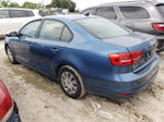 2015 Volkswagen Jetta Base Blue vin: 3VW2K7AJ0FM257231