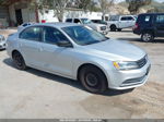 2015 Volkswagen Jetta 2.0l S Silver vin: 3VW2K7AJ0FM257388