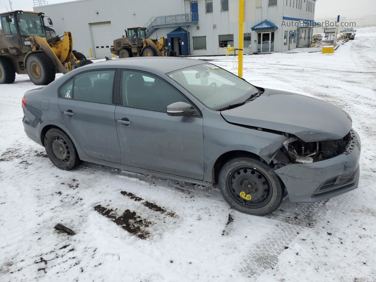 2015 Volkswagen Jetta Base Gray vin: 3VW2K7AJ0FM257391