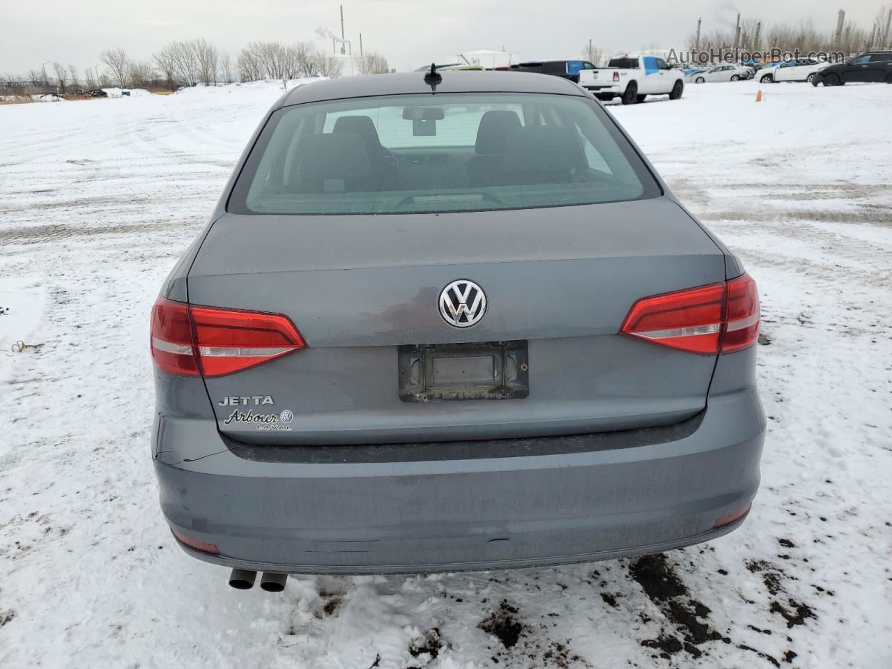 2015 Volkswagen Jetta Base Gray vin: 3VW2K7AJ0FM257391