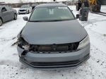 2015 Volkswagen Jetta Base Gray vin: 3VW2K7AJ0FM257391