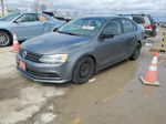 2015 Volkswagen Jetta Base Gray vin: 3VW2K7AJ0FM259772