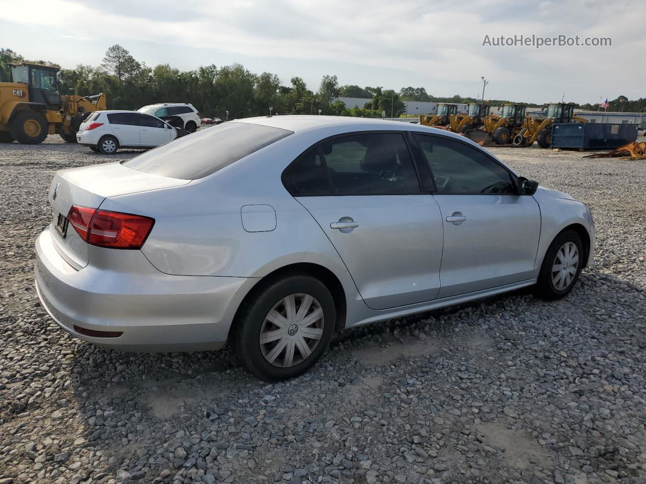 2015 Volkswagen Jetta Base Silver vin: 3VW2K7AJ0FM273543