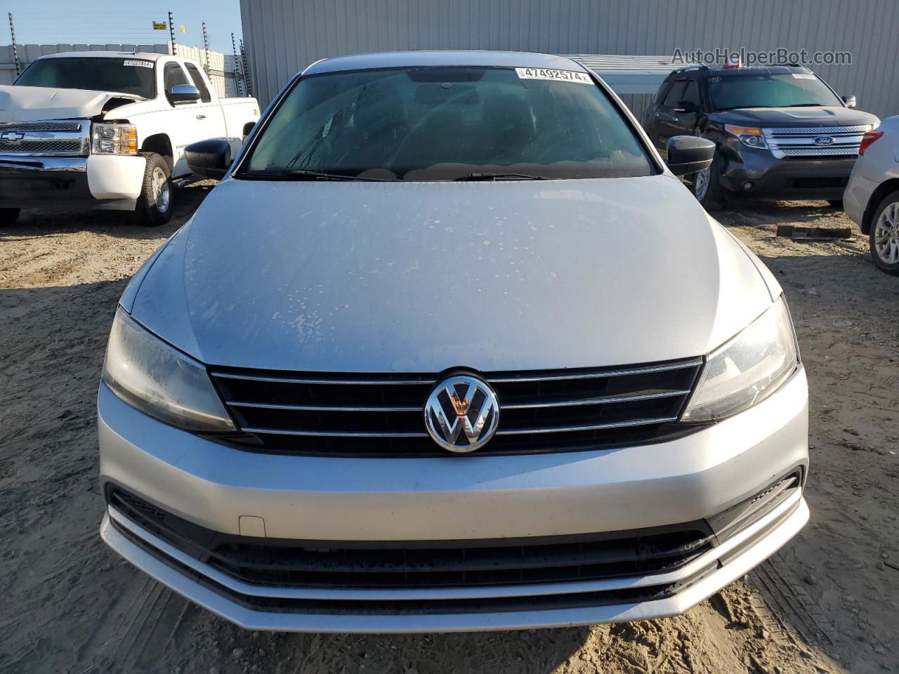 2015 Volkswagen Jetta Base Серебряный vin: 3VW2K7AJ0FM278757