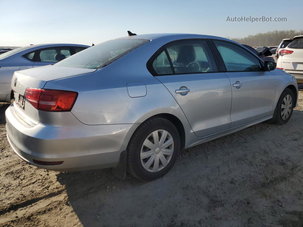 2015 Volkswagen Jetta Base Silver vin: 3VW2K7AJ0FM278757