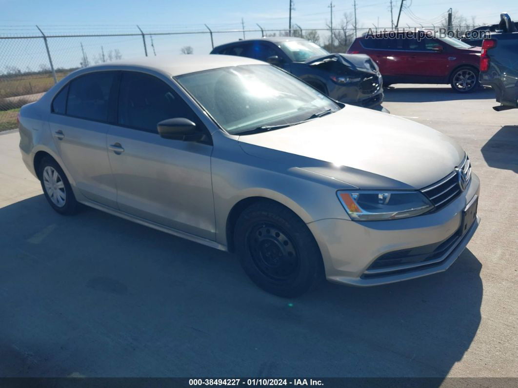 2015 Volkswagen Jetta 2.0l S Золотой vin: 3VW2K7AJ0FM285725