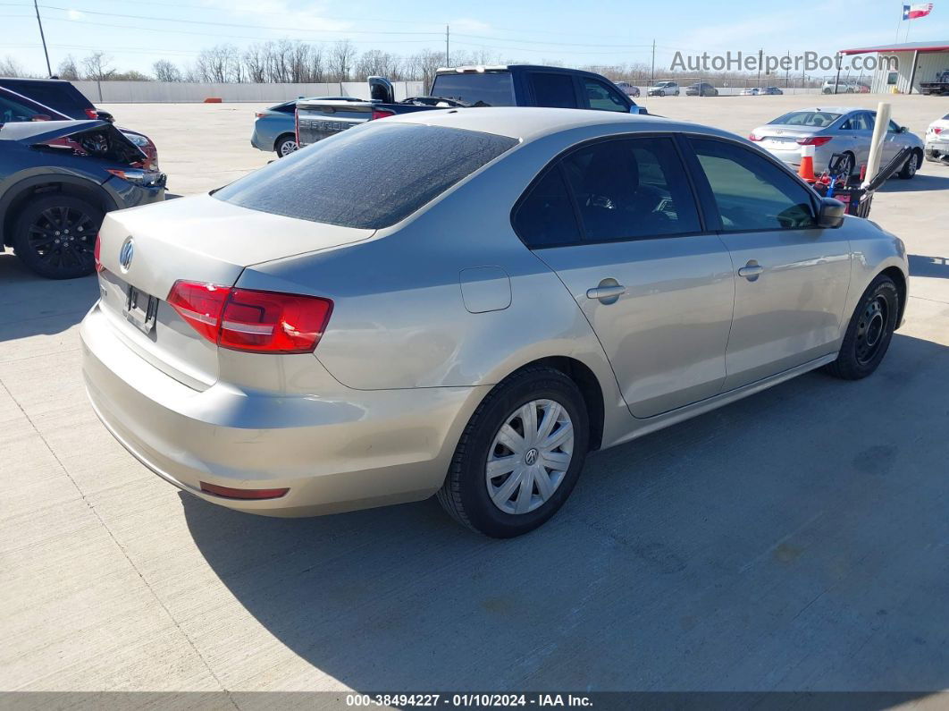 2015 Volkswagen Jetta 2.0l S Золотой vin: 3VW2K7AJ0FM285725