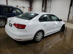 2015 Volkswagen Jetta Base White vin: 3VW2K7AJ0FM297664