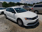 2015 Volkswagen Jetta Base White vin: 3VW2K7AJ0FM310963