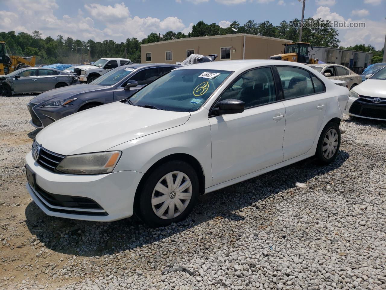 2015 Volkswagen Jetta Base White vin: 3VW2K7AJ0FM310963