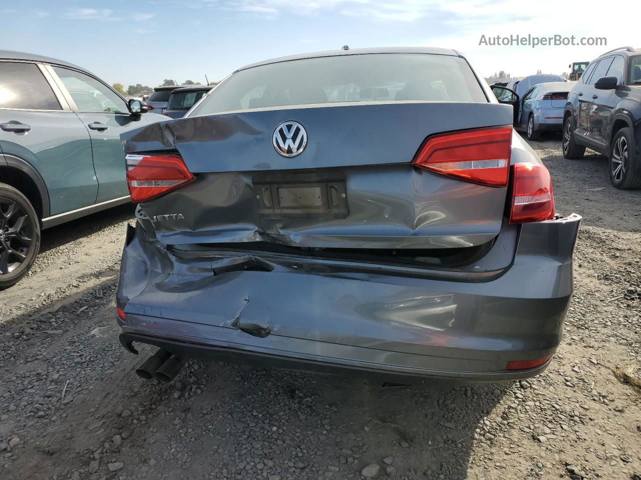 2015 Volkswagen Jetta Base Серый vin: 3VW2K7AJ0FM323020