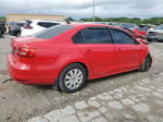 2015 Volkswagen Jetta Base Red vin: 3VW2K7AJ0FM328041