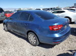 2015 Volkswagen Jetta Base Blue vin: 3VW2K7AJ0FM339301