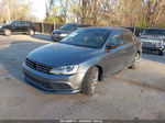 2015 Volkswagen Jetta 2.0l S Gray vin: 3VW2K7AJ0FM407595