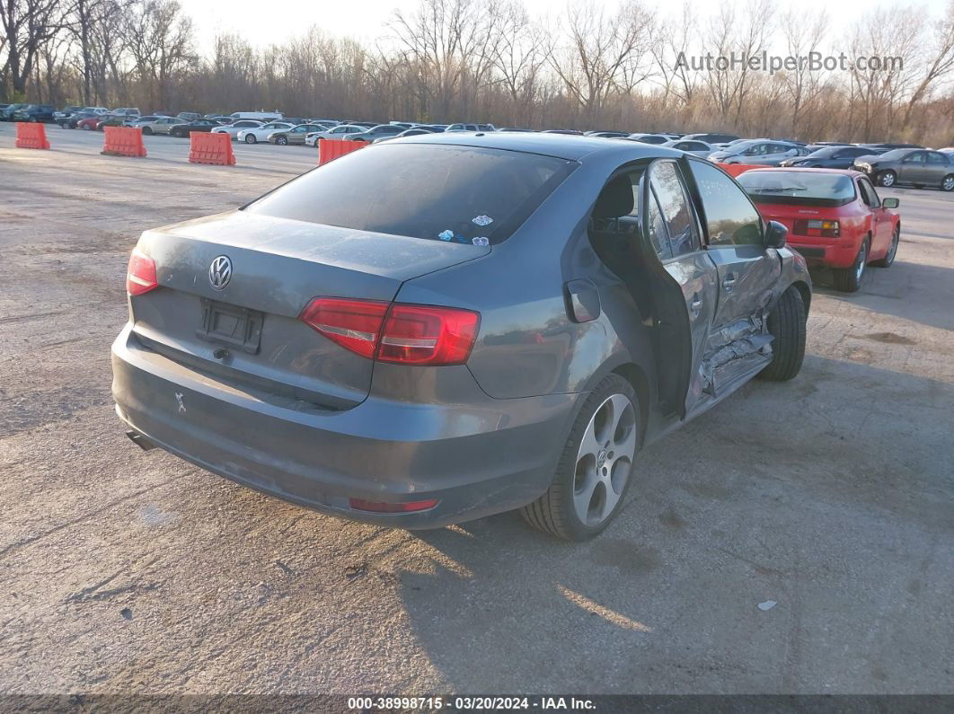 2015 Volkswagen Jetta 2.0l S Gray vin: 3VW2K7AJ0FM407595