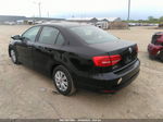 2015 Volkswagen Jetta 2.0l S Black vin: 3VW2K7AJ0FM427751