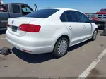 2011 Volkswagen Jetta 2.0l S White vin: 3VW2K7AJ1BM011489