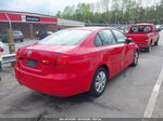 2011 Volkswagen Jetta 2.0l S Red vin: 3VW2K7AJ1BM385763