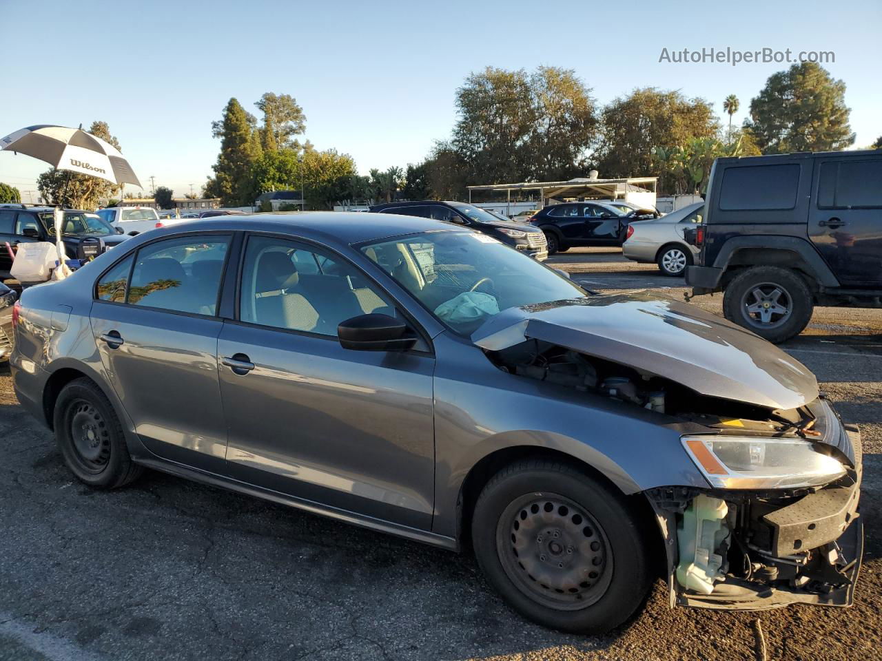 2011 Volkswagen Jetta Base Gray vin: 3VW2K7AJ1BM397007