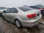 2012 Volkswagen Jetta Base Beige vin: 3VW2K7AJ1CM126272