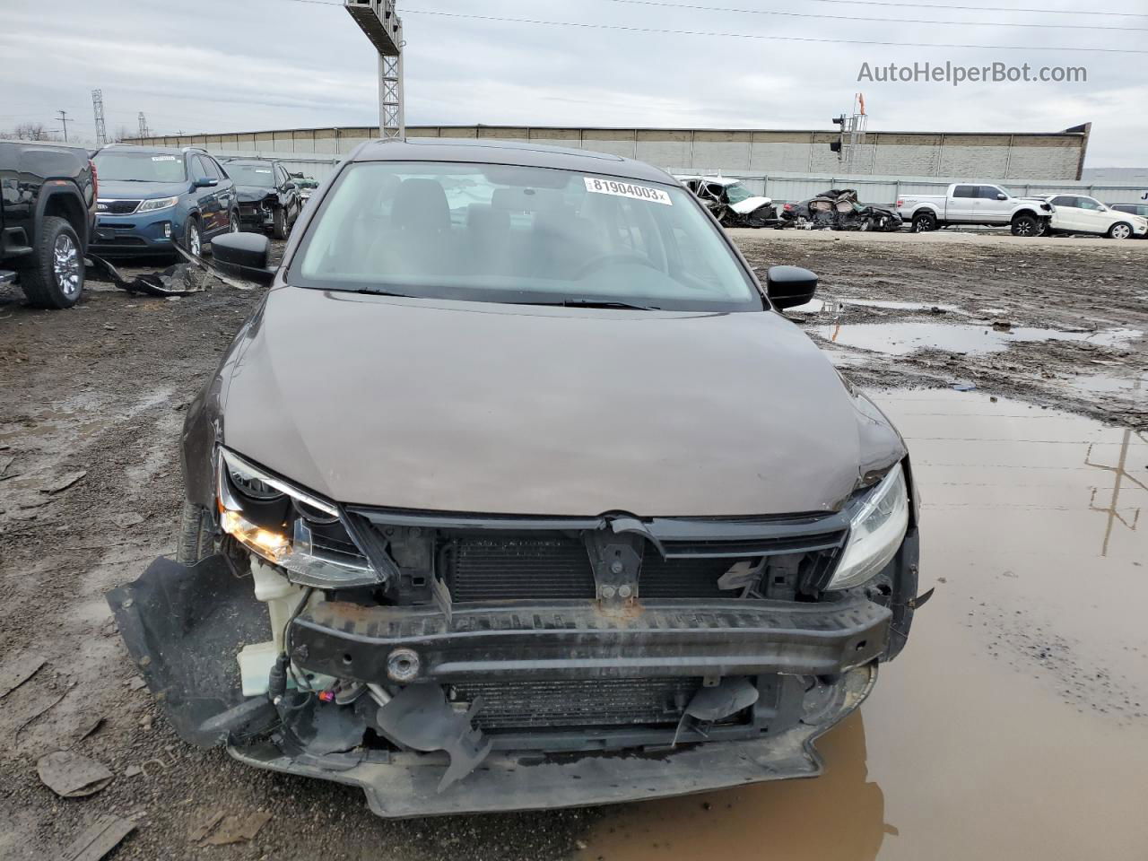 2012 Volkswagen Jetta Base Brown vin: 3VW2K7AJ1CM342347