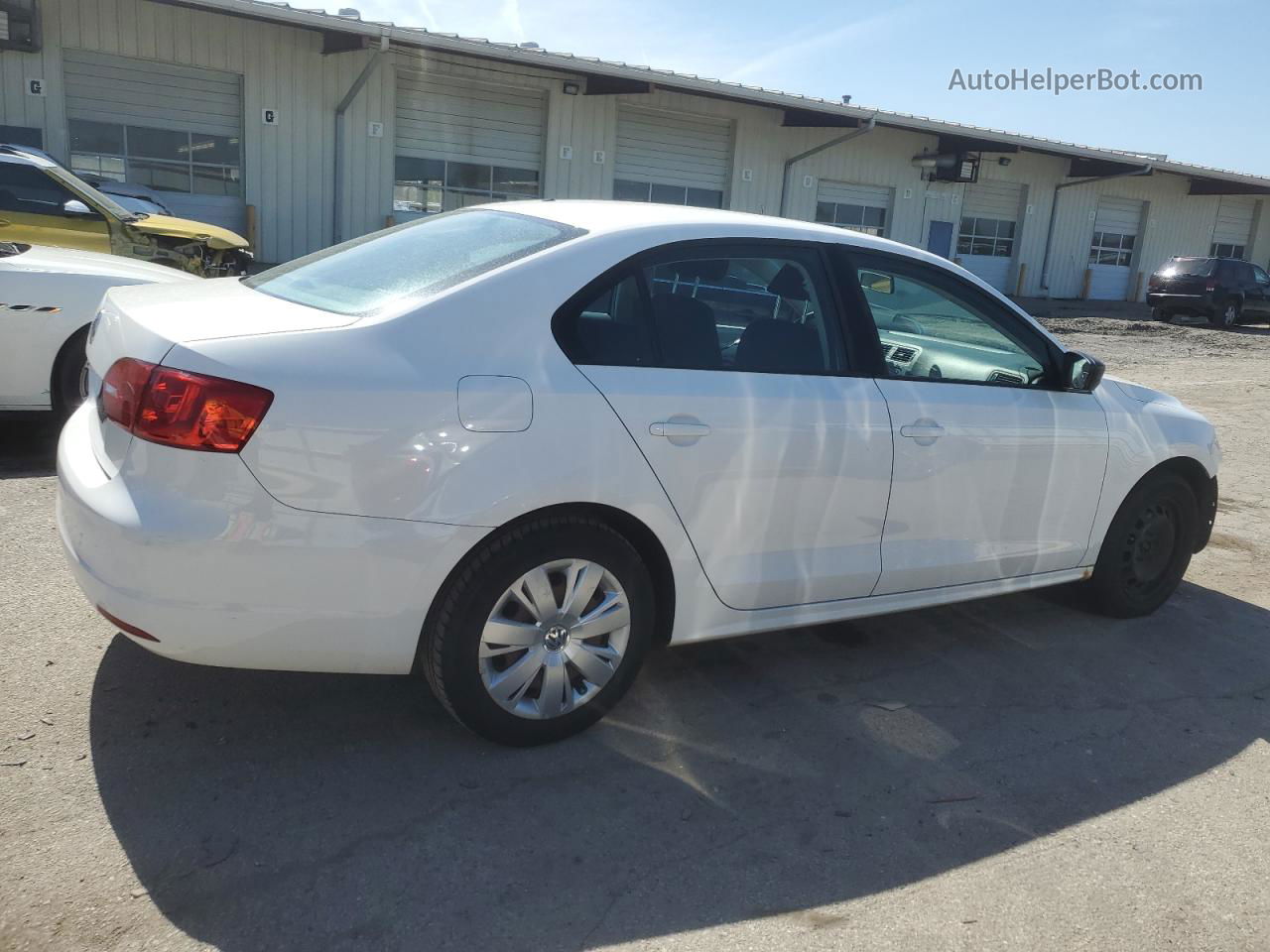 2012 Volkswagen Jetta Base White vin: 3VW2K7AJ1CM353378