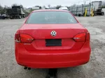 2012 Volkswagen Jetta Base Red vin: 3VW2K7AJ1CM406659