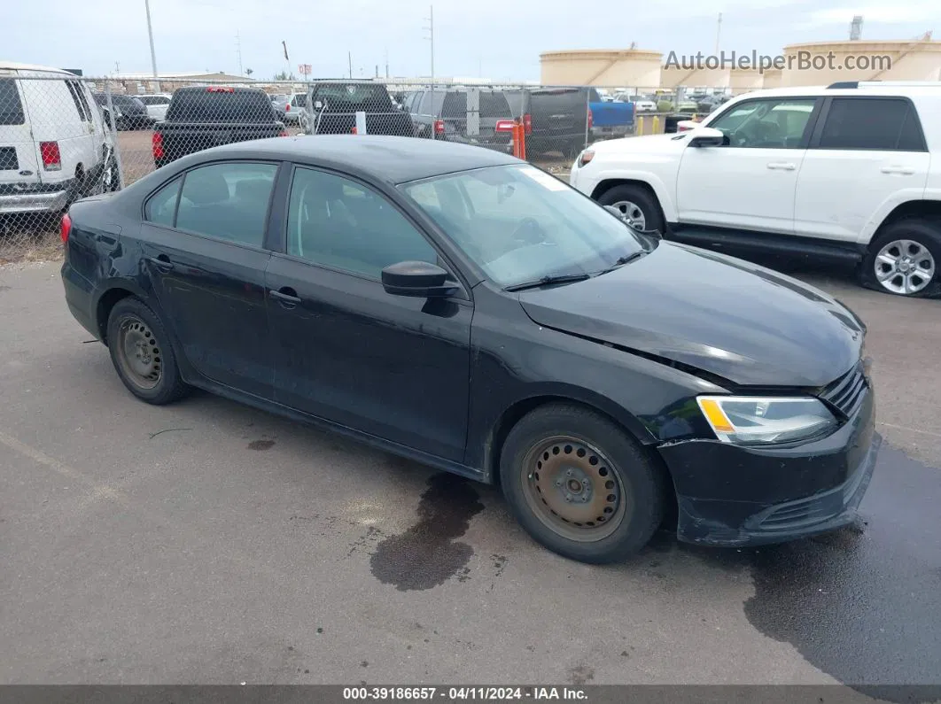 2013 Volkswagen Jetta 2.0l S Black vin: 3VW2K7AJ1DM237972