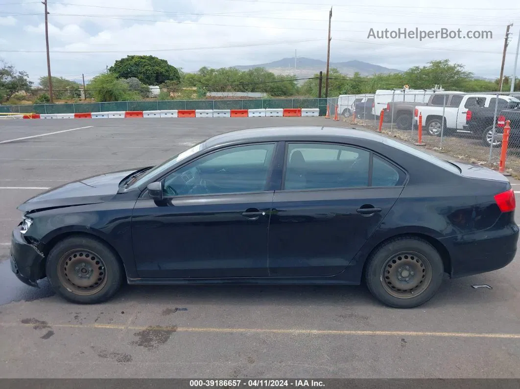 2013 Volkswagen Jetta 2.0l S Black vin: 3VW2K7AJ1DM237972