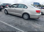 2013 Volkswagen Jetta S Бежевый vin: 3VW2K7AJ1DM257719