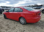 2013 Volkswagen Jetta Base Red vin: 3VW2K7AJ1DM266906