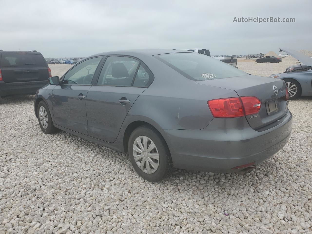 2013 Volkswagen Jetta Base Gray vin: 3VW2K7AJ1DM379500