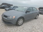 2013 Volkswagen Jetta Base Gray vin: 3VW2K7AJ1DM379500