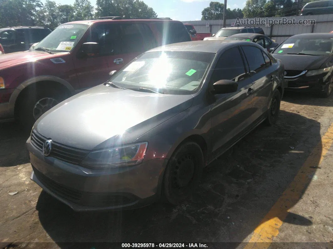 2013 Volkswagen Jetta 2.0l S Gray vin: 3VW2K7AJ1DM400491