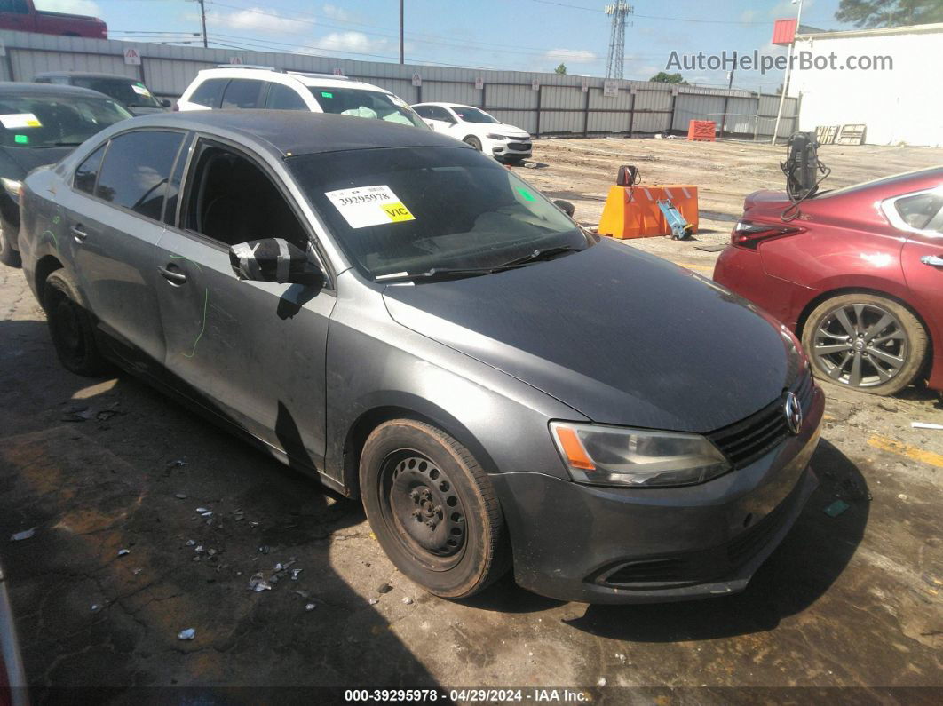 2013 Volkswagen Jetta 2.0l S Gray vin: 3VW2K7AJ1DM400491