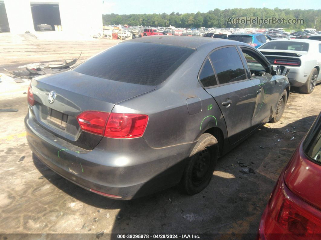 2013 Volkswagen Jetta 2.0l S Gray vin: 3VW2K7AJ1DM400491