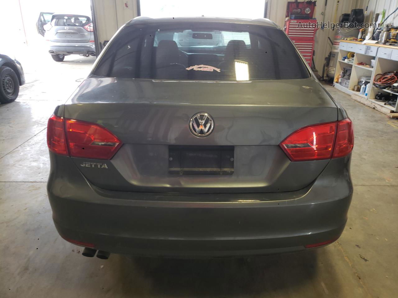 2014 Volkswagen Jetta Base Gray vin: 3VW2K7AJ1EM239352