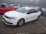 2014 Volkswagen Jetta 2.0l S White vin: 3VW2K7AJ1EM367400