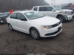 2014 Volkswagen Jetta 2.0l S White vin: 3VW2K7AJ1EM367400