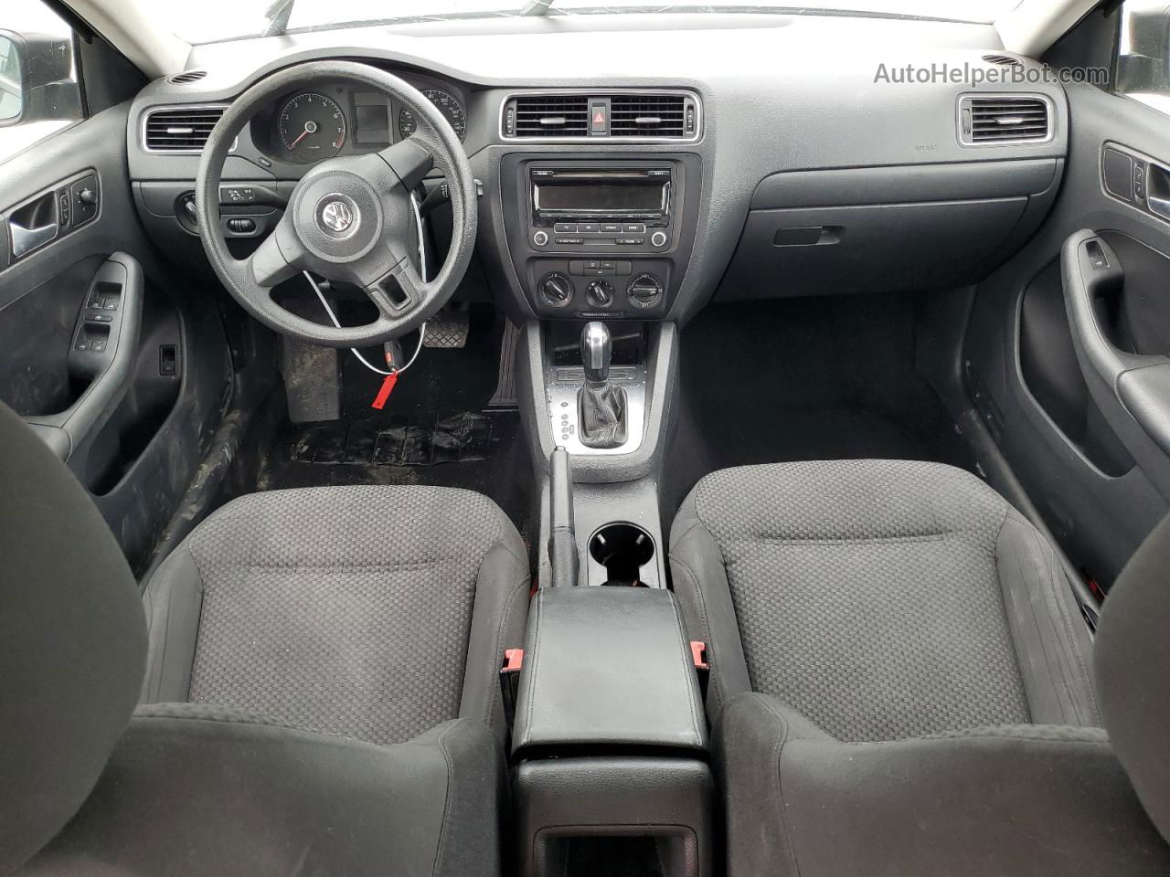 2014 Volkswagen Jetta Base Черный vin: 3VW2K7AJ1EM389994