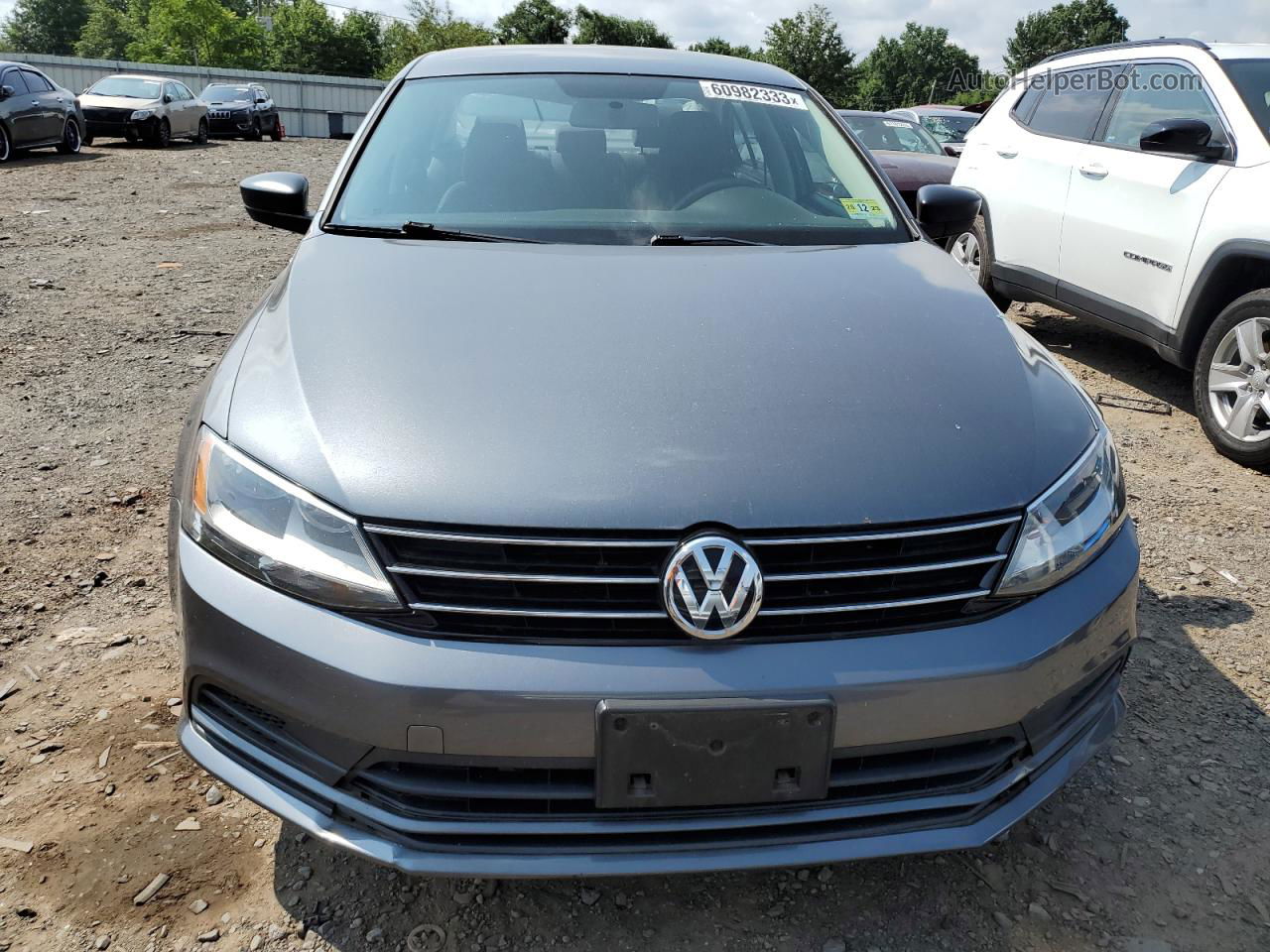 2015 Volkswagen Jetta Base Угольный vin: 3VW2K7AJ1FM232497