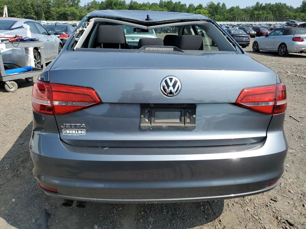 2015 Volkswagen Jetta Base Угольный vin: 3VW2K7AJ1FM232497