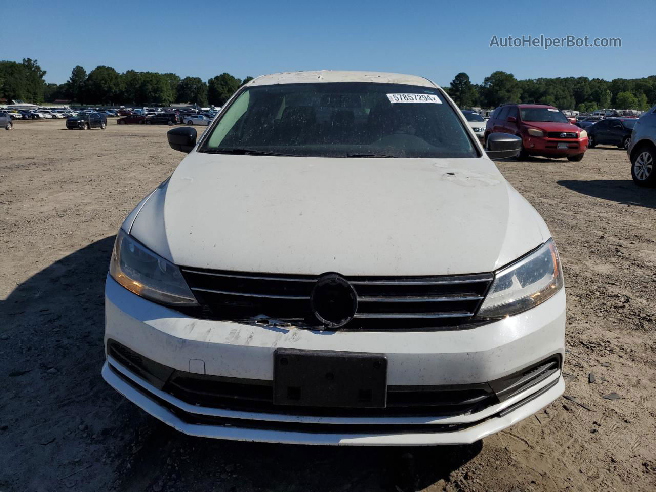 2015 Volkswagen Jetta Base White vin: 3VW2K7AJ1FM239515