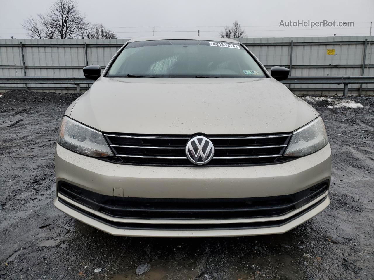 2015 Volkswagen Jetta Base Silver vin: 3VW2K7AJ1FM345365