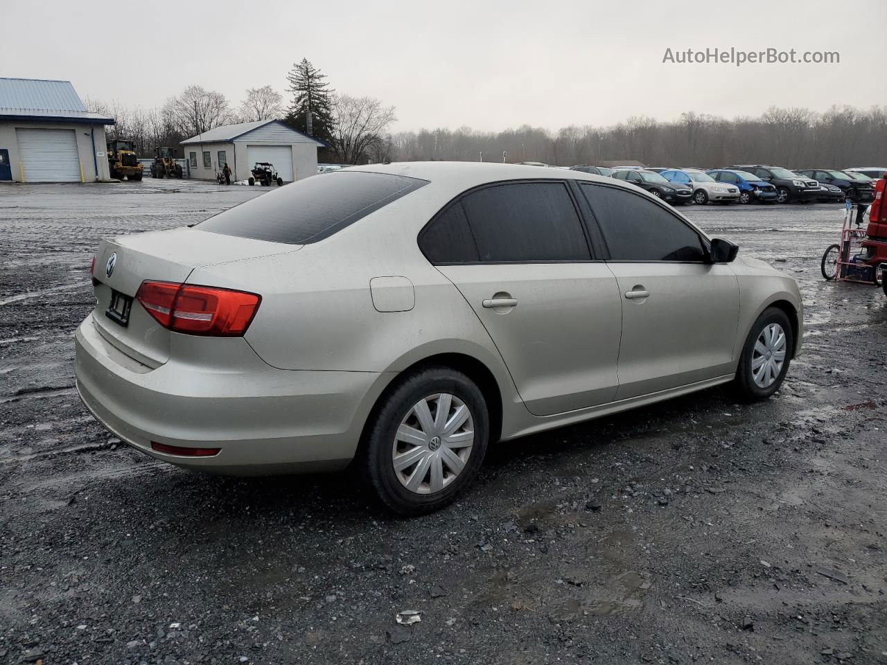 2015 Volkswagen Jetta Base Silver vin: 3VW2K7AJ1FM345365