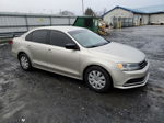 2015 Volkswagen Jetta Base Silver vin: 3VW2K7AJ1FM345365